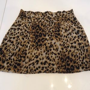 Cheetah mini skirt